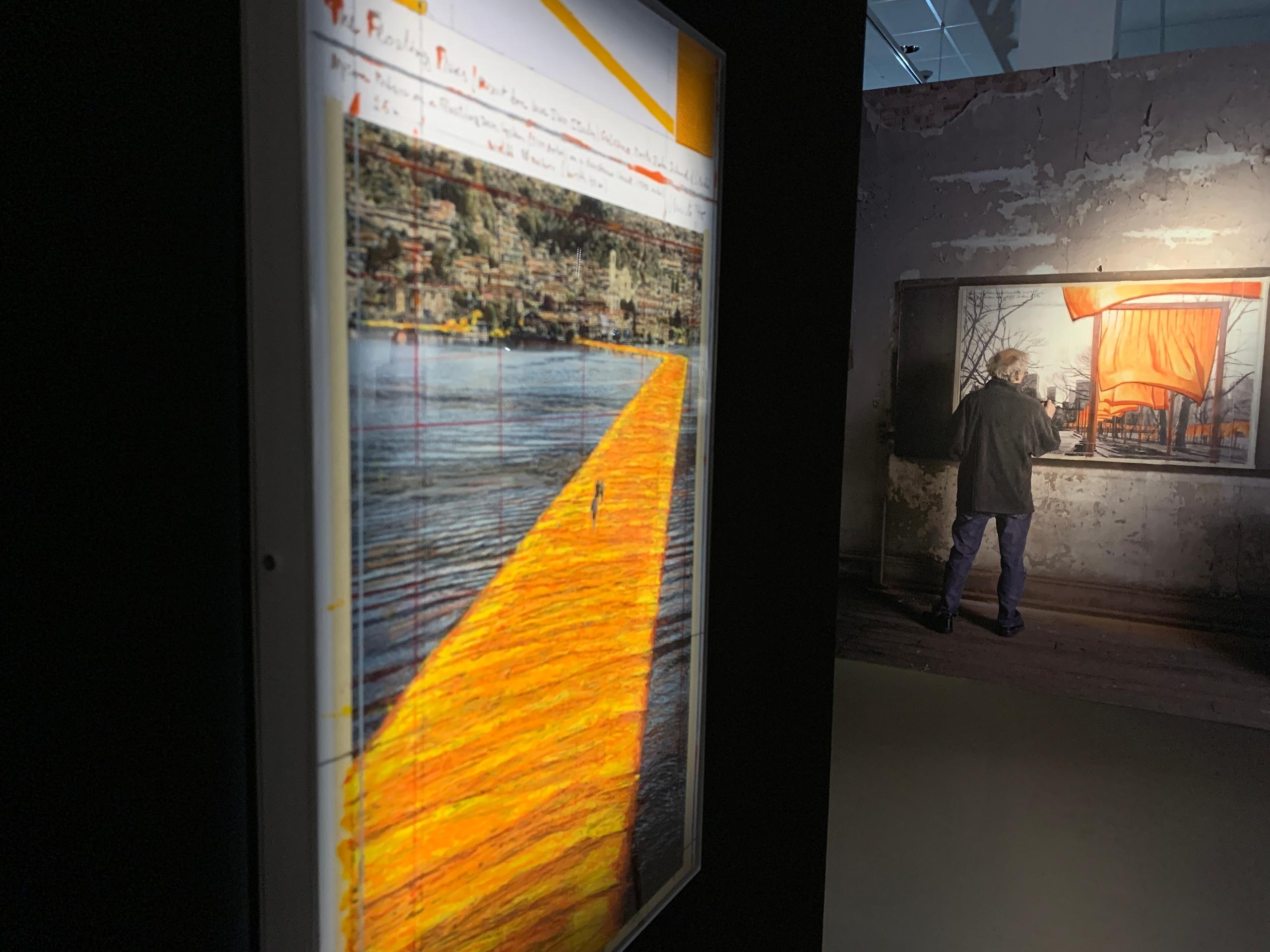 Bilder in der Sonderausstellung "Christo und Jeanne-Claude – Ein Leben für die Kunst" im Lindauer Kunstmuseum