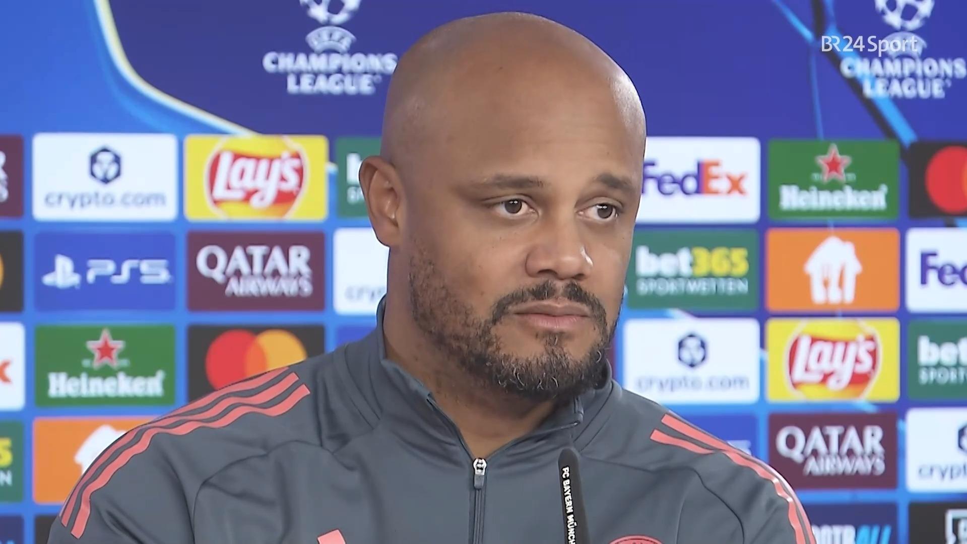 Vincent Kompany in der Presserunde vor der Champions League
