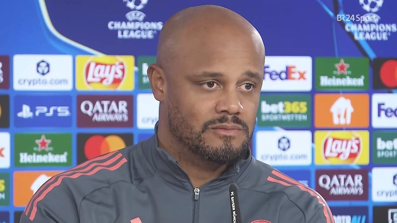 Vincent Kompany in der Presserunde vor der Champions League | Bild: SID Vincent Kompany in der Presserunde vor der Champions League
