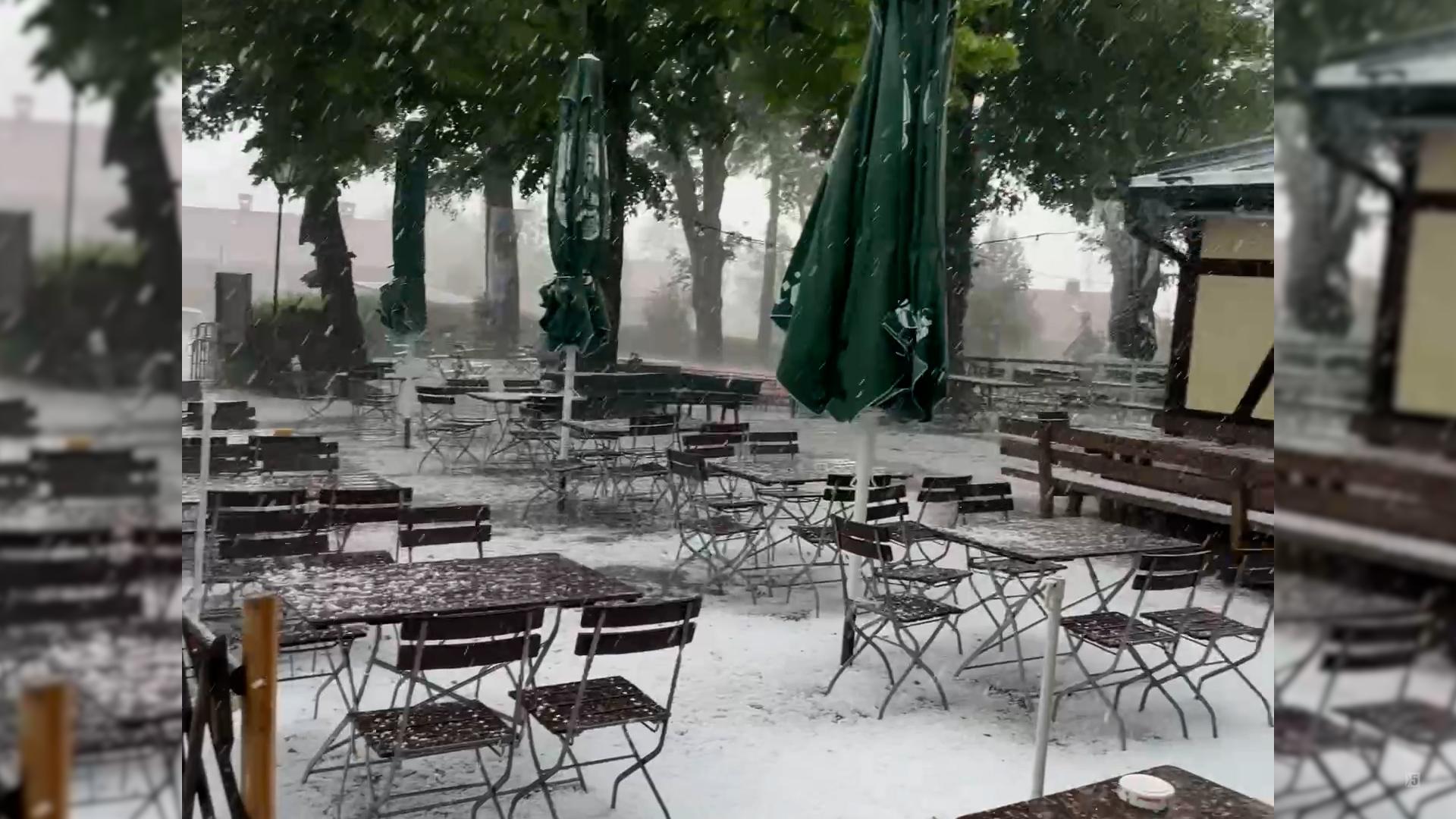 Hagel in Bad Tölz | Bild:News5