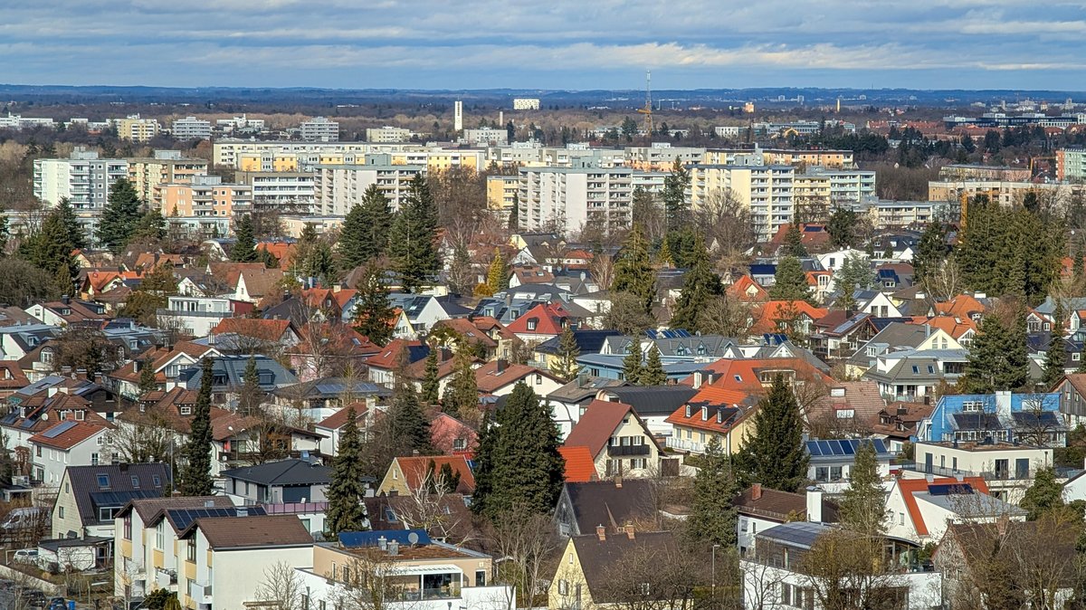 Häuser in München.
