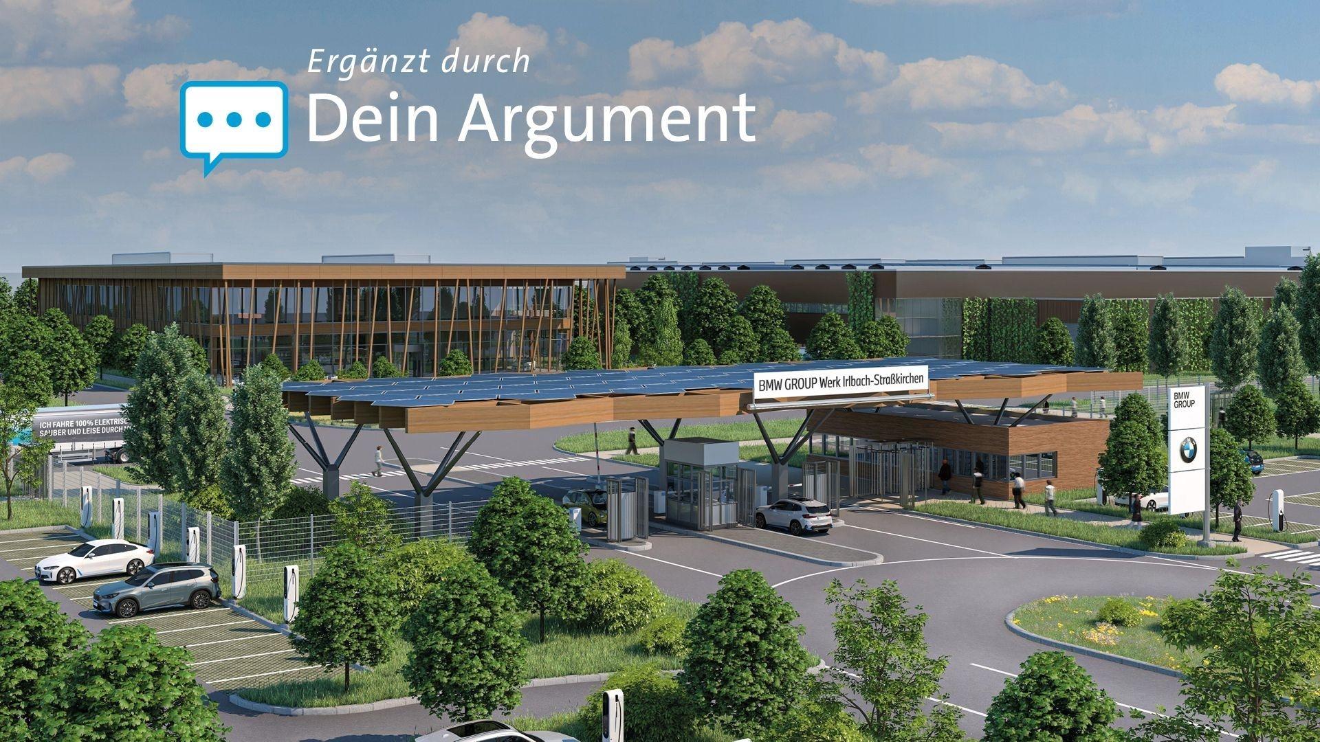Vorläufige Visualisierung des BMW-Werks Irlbach-Straßkirchen.