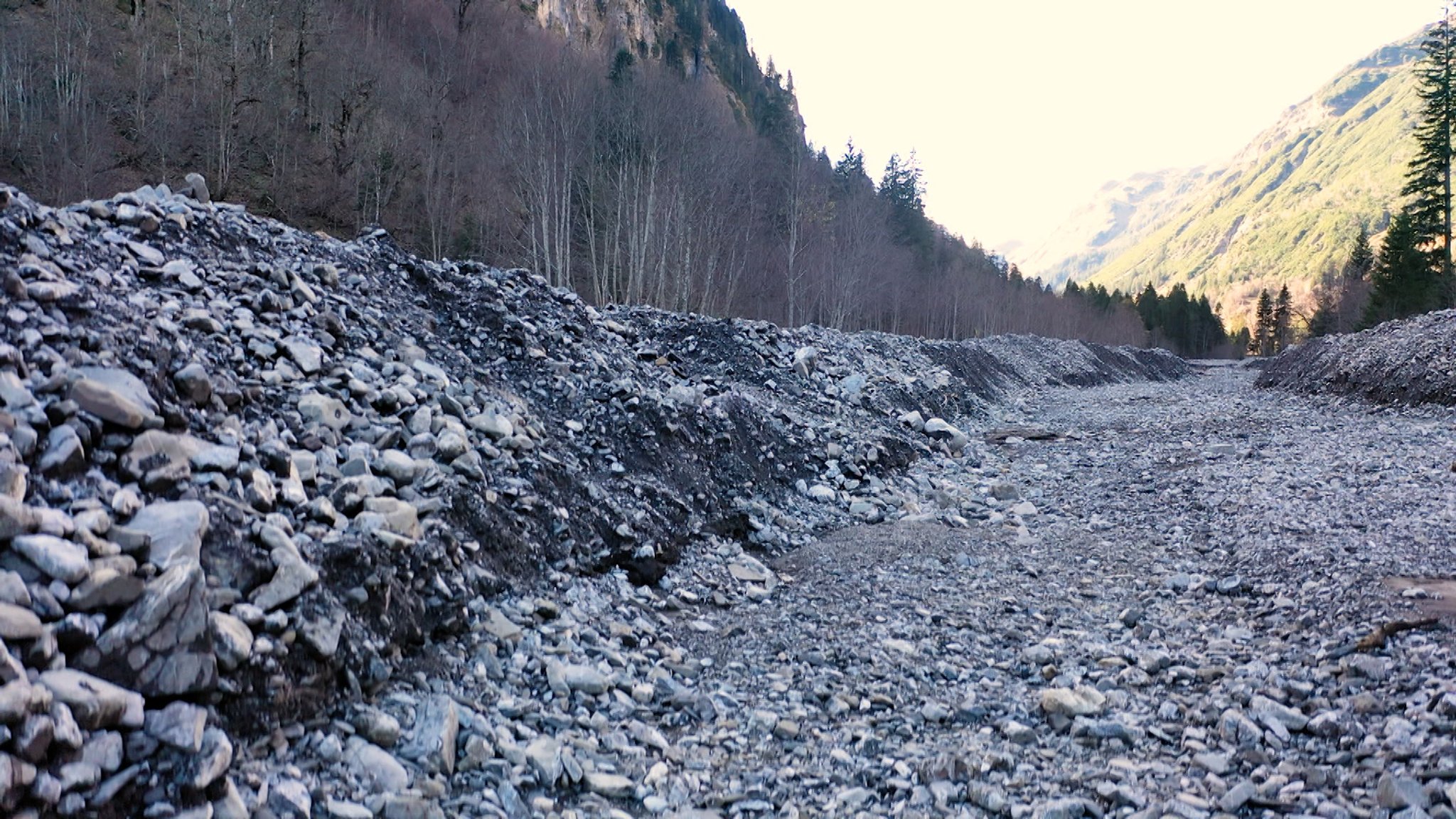 Steinwüste statt Wildbach