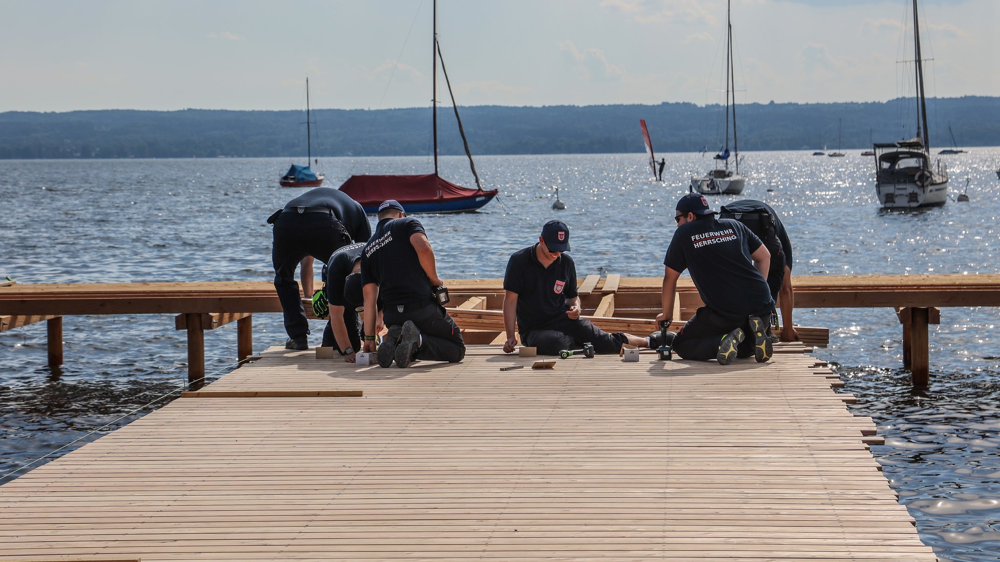 Wiederaufbau nach den Sturmschäden in Herrsching am Ammersee