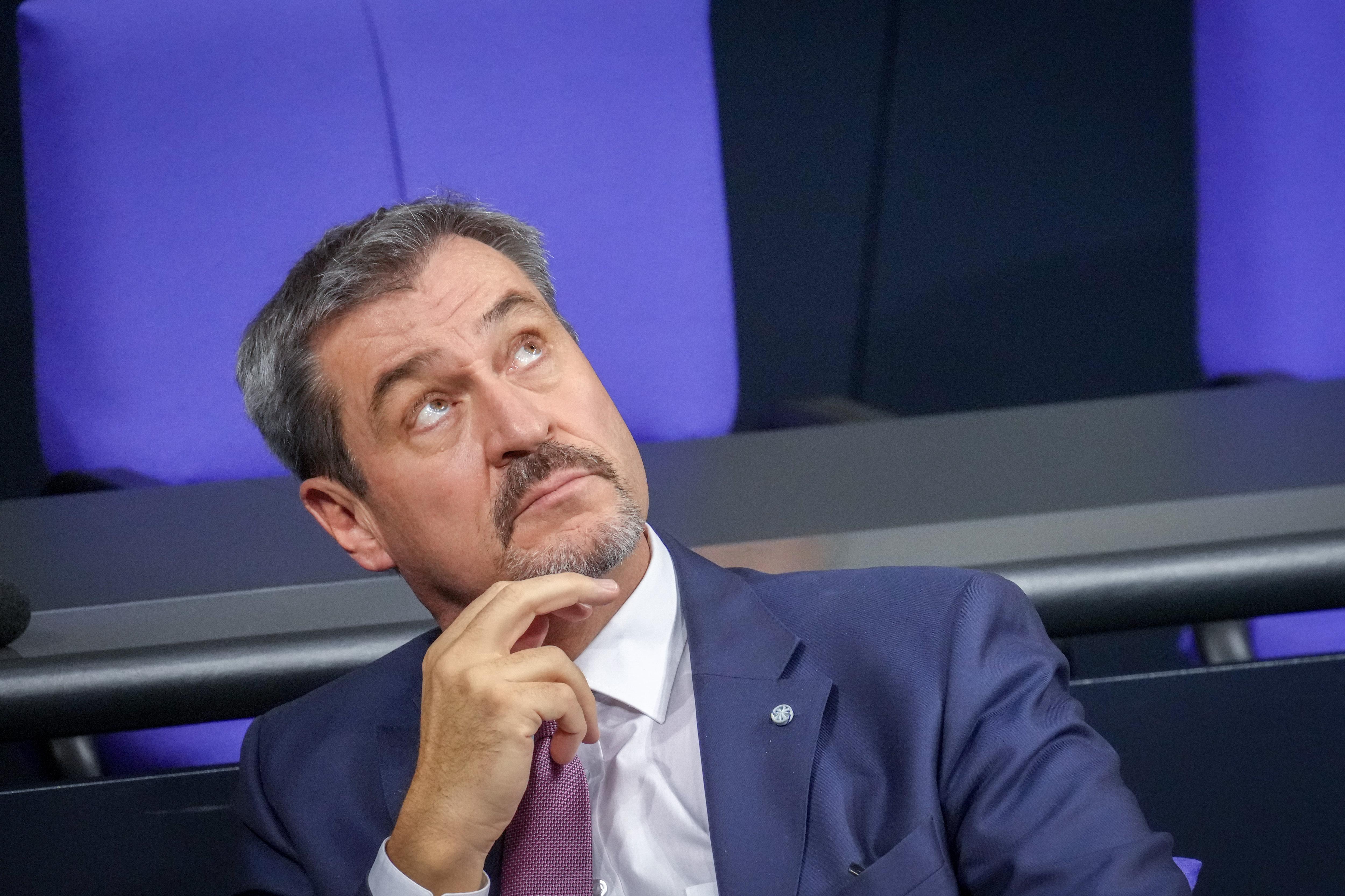 Setzt den Rotstift an bei einem Herzensprojekt der CSU: Bayerns Ministerpräsident Markus Söder (hier am Mittwoch im Bundestag).