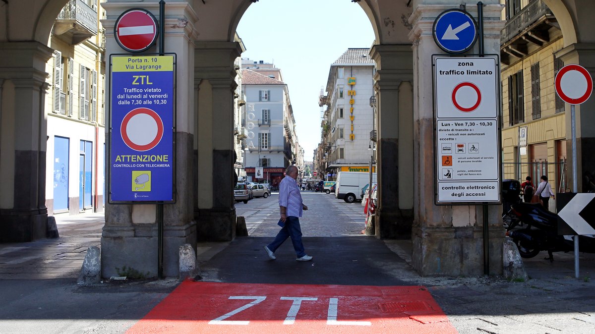 Archivbild: Zona Traffico Limitato in Turin. 