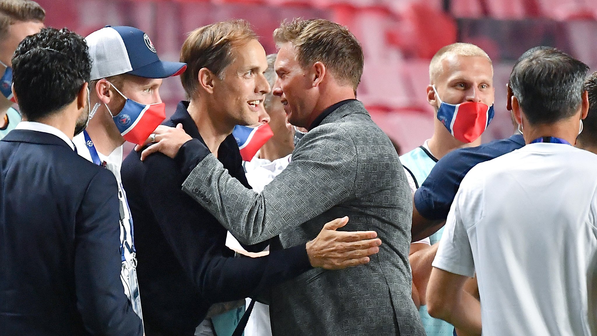 Thomas Tuchel (l.) und Julian Nagelsmann