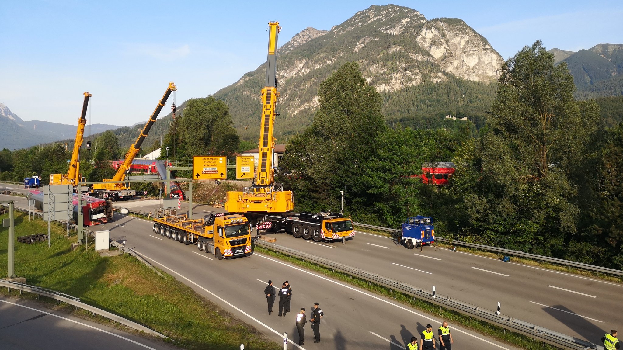 Unglücksstelle am Sonntagmorgen, 5.6.2022