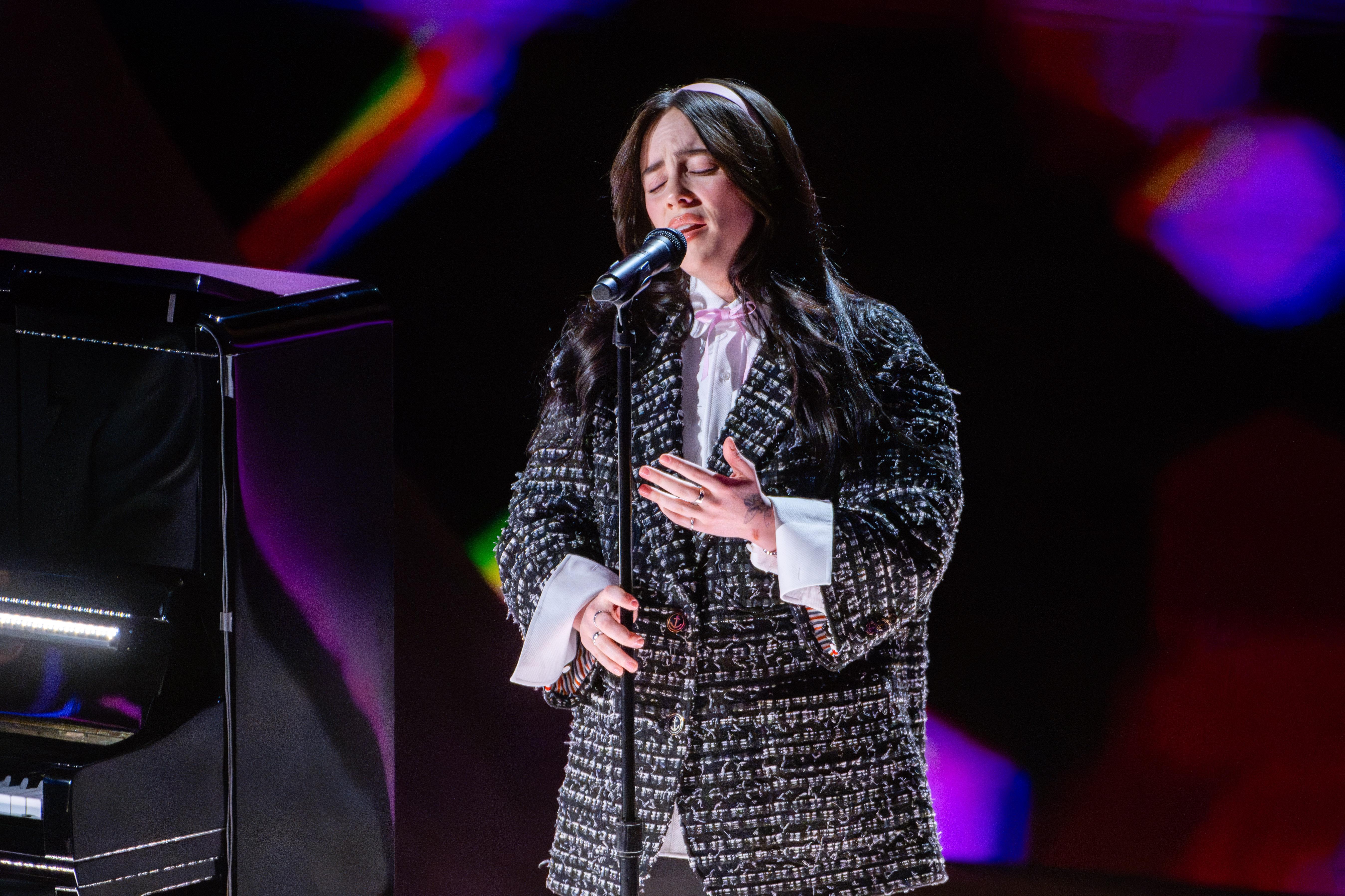 Popstar Billie Eilish auf einem Konzert in den USA