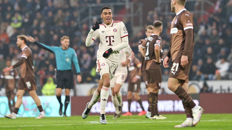 Jamal Musiala jubelt | Bild: picture-alliance/dpa Jamal Musiala jubelt