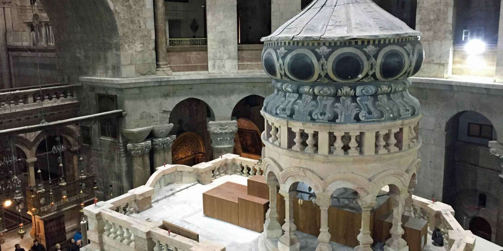 Die Ädikula in der Jerusalemer Grabeskirche 