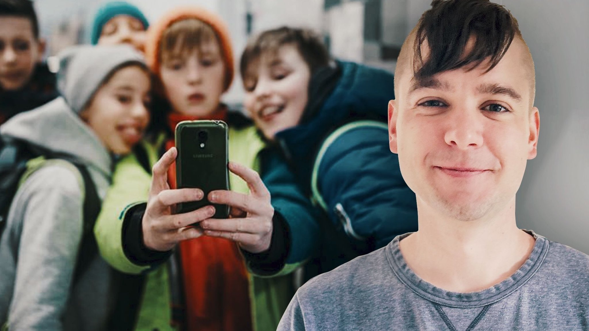 Kinder machen ein Selfie. | Bild: BR24 Kinder machen ein Selfie.