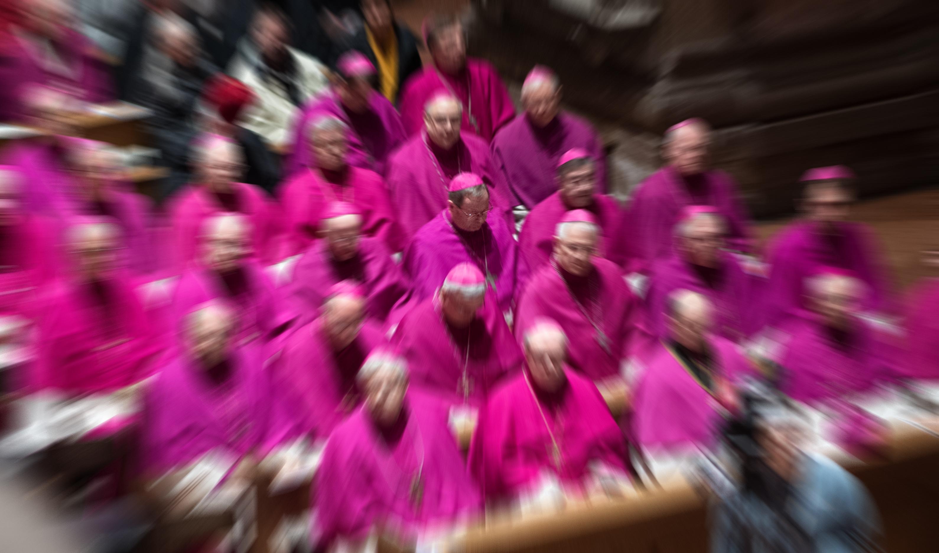 Bischöfe bei der Frühjahrs-Vollversammlung der Deutschen Bischofskonferenz in Mainz 2020.