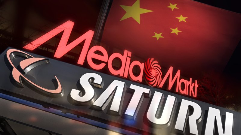 Fotomontage: Fortgeschrittene Verhandlungen: MediaMarkt und Saturn vor Uebernahme aus China? | Bild: picture alliance / SvenSimon | FrankHoemann/SVEN SIMON Fotomontage: Fortgeschrittene Verhandlungen: MediaMarkt und Saturn vor Uebernahme aus China?