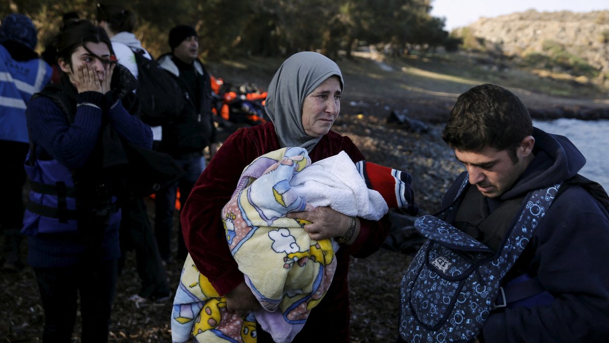 Flüchtlinge kommen auf der griechischen Insel Lesbos an (Archivbild: 24.05.2024)