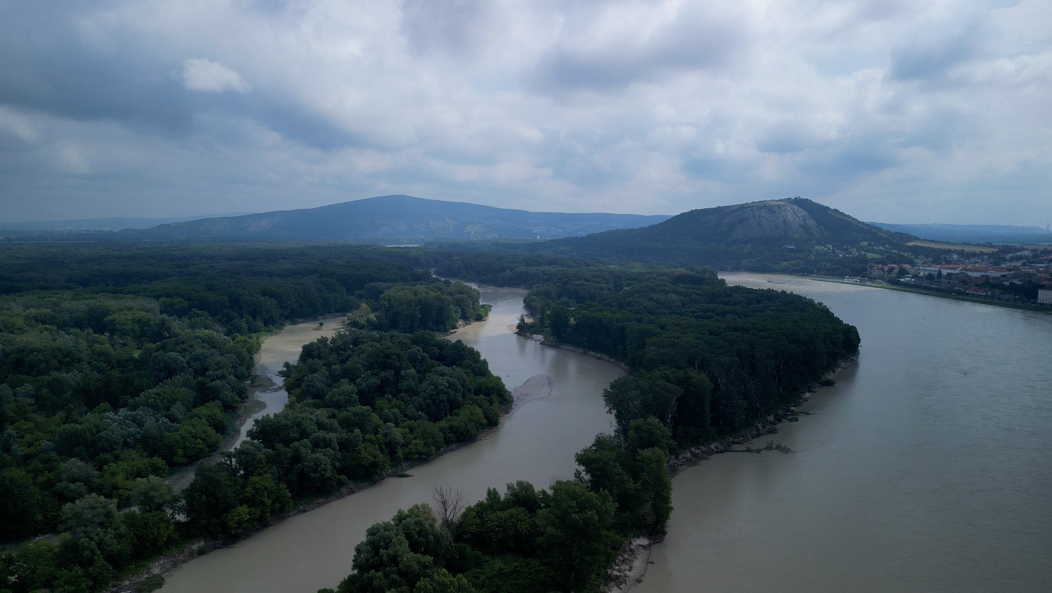 Die renaturierte Donau bei Wien