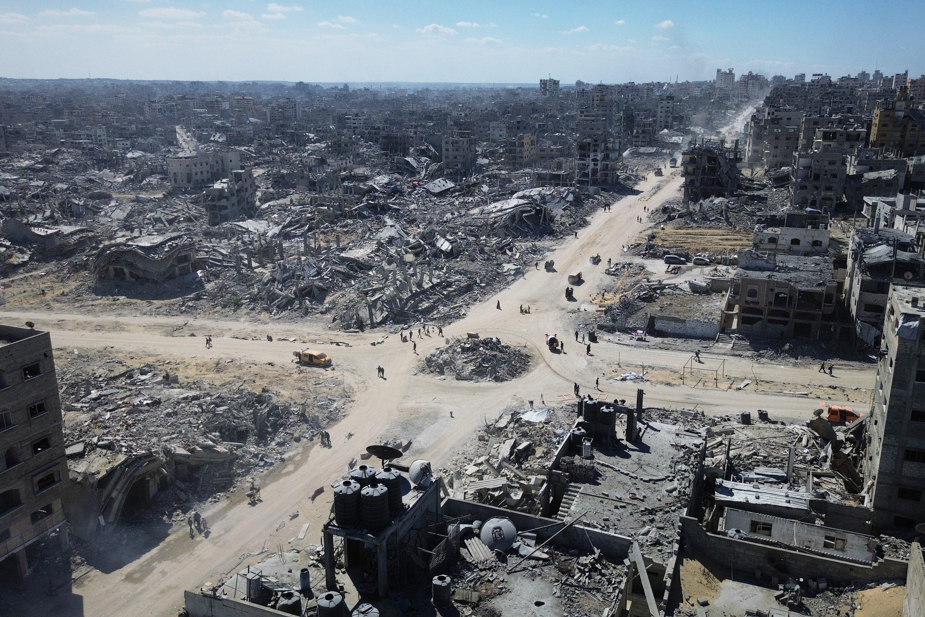 Drohnenfoto aus Gaza