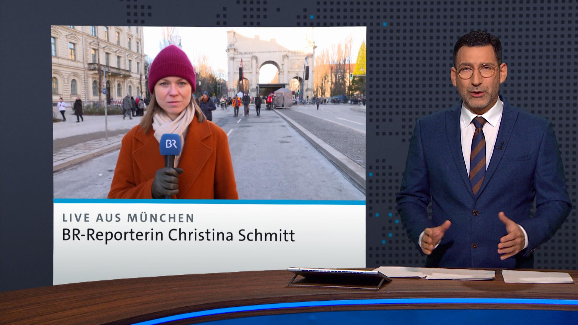 Live aus München berichtet BR-Reporterin Christina Schmitt.