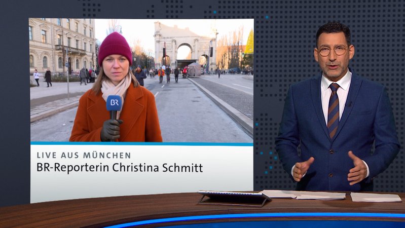 Live aus München berichtet BR-Reporterin Christina Schmitt.