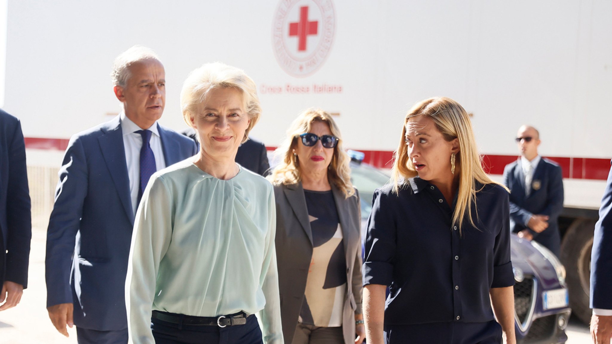 EU-Kommissionspräsidentin von der Leyen besucht Lampedusa