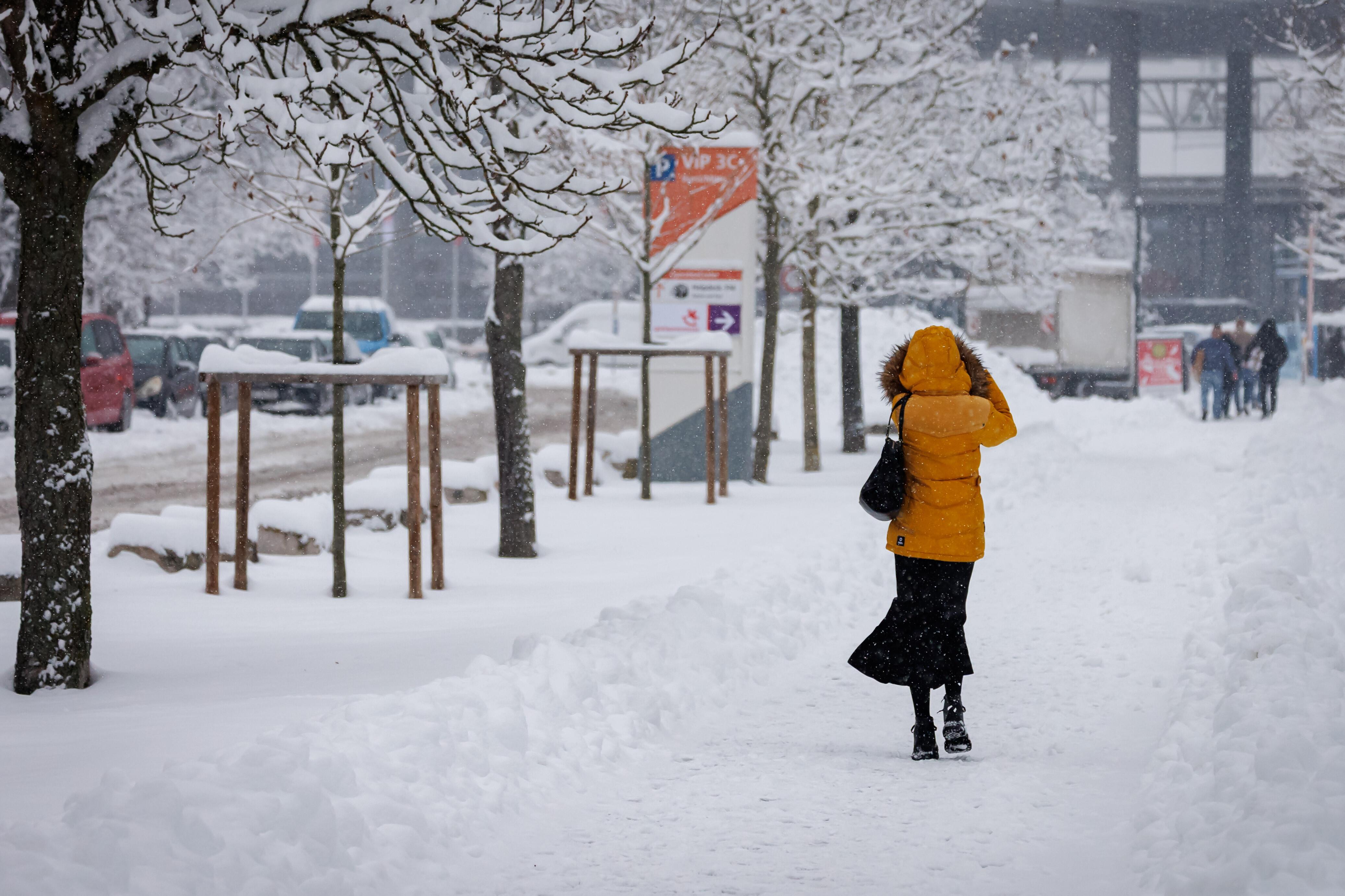 Viel Schnee gibt es auch in Nürnberg