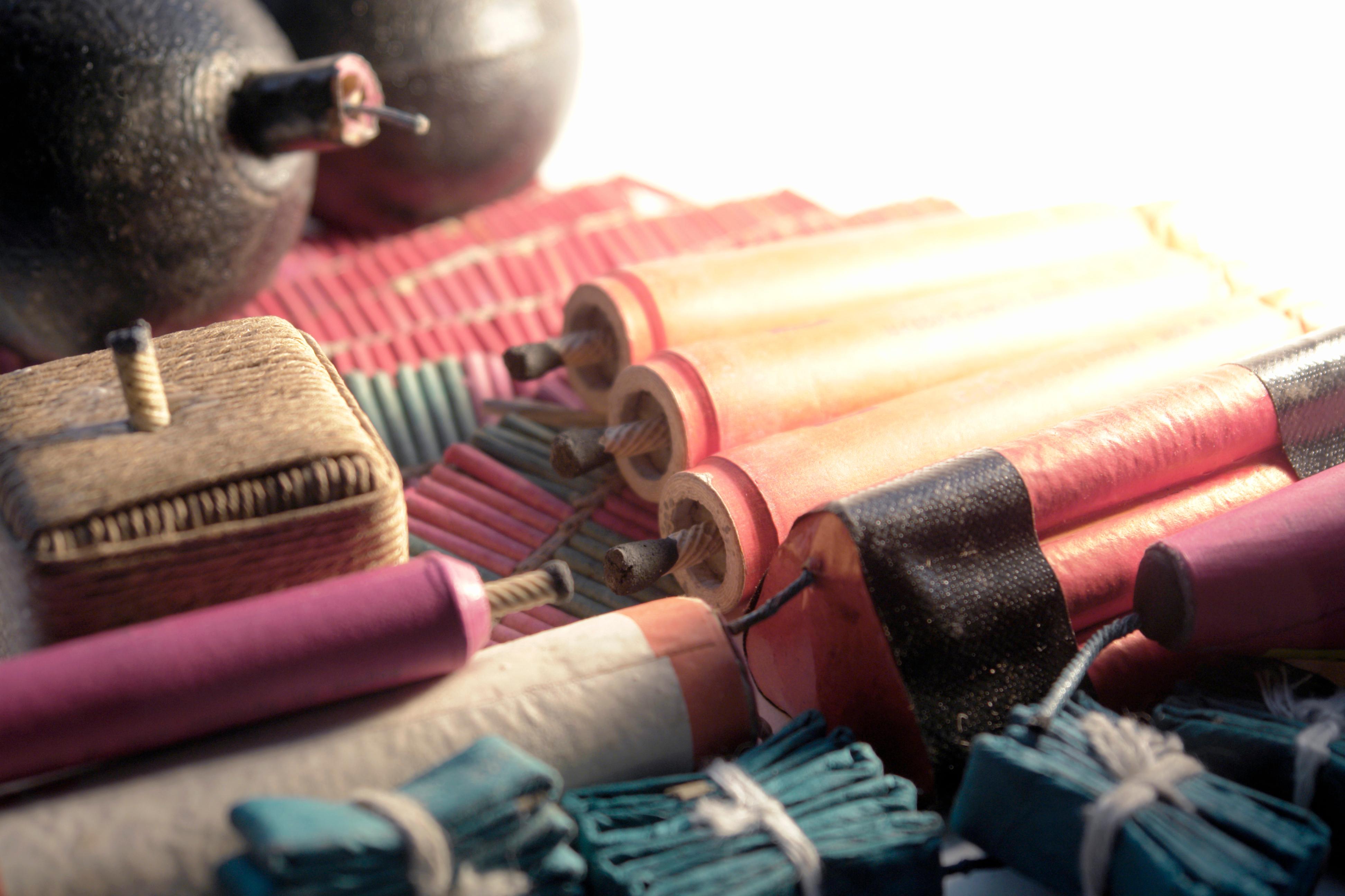 Verschiedene Silvesterböller