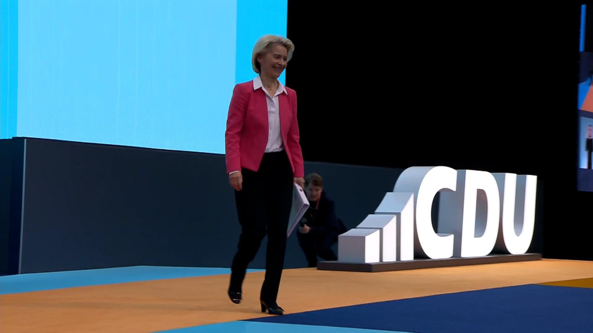 Abschluss des CDU-Parteitags mit von der Leyen