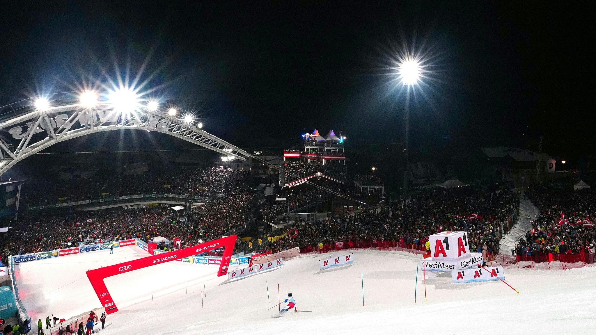 Zuschauermassen in Schladming 