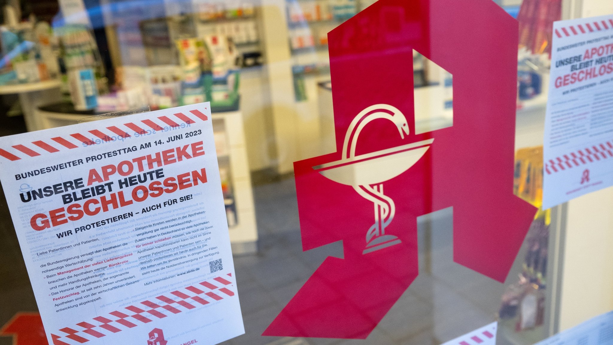 Bundesweiter "Protesttag" der Apothekenbranche - München.