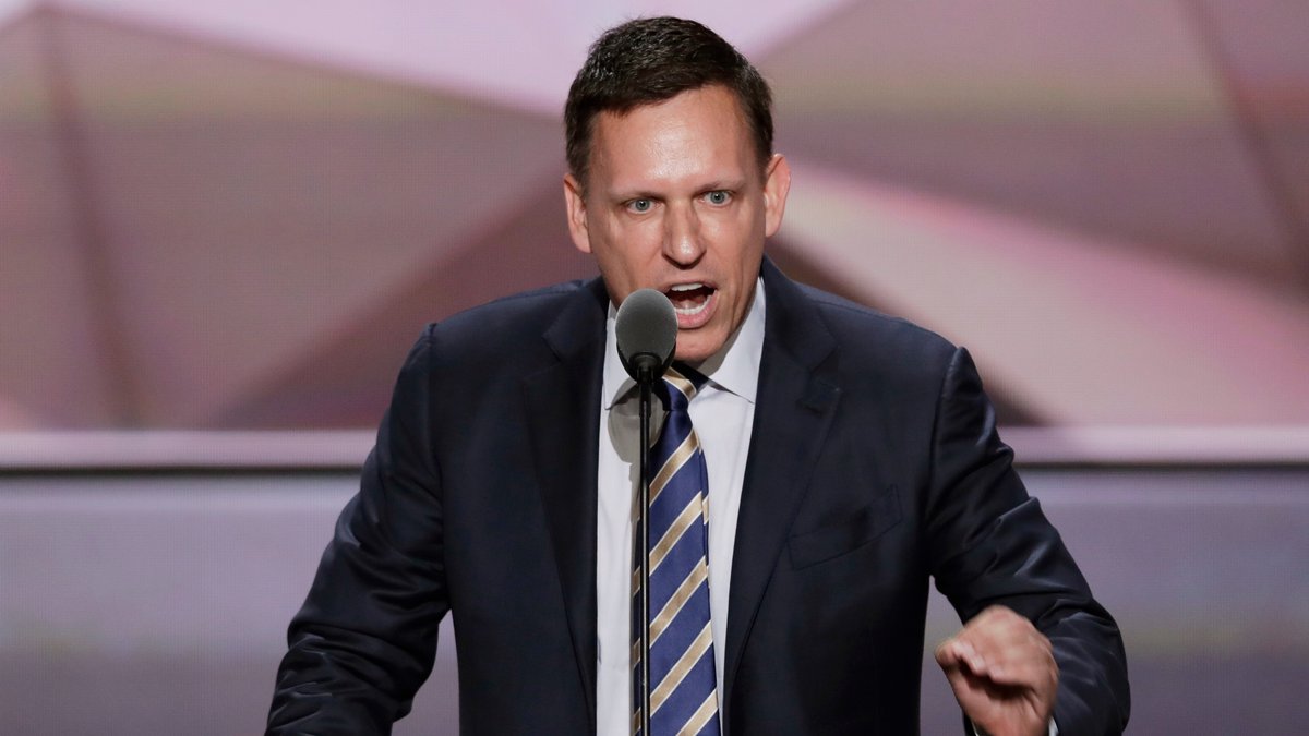 Peter Thiel 2016 auf dem Parteitag der Republikaner