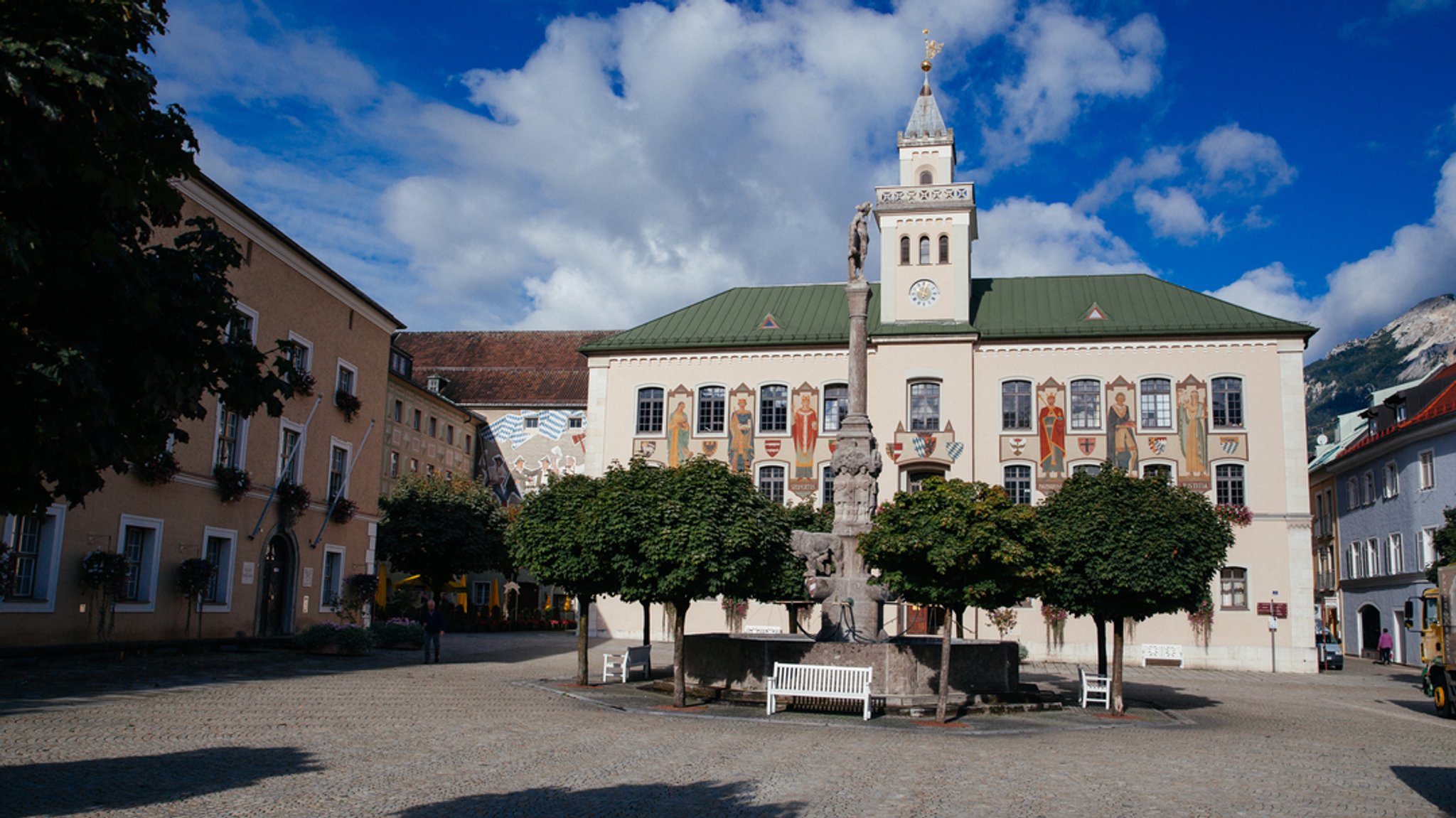 Das Rathaus von Bad Reichenhall.