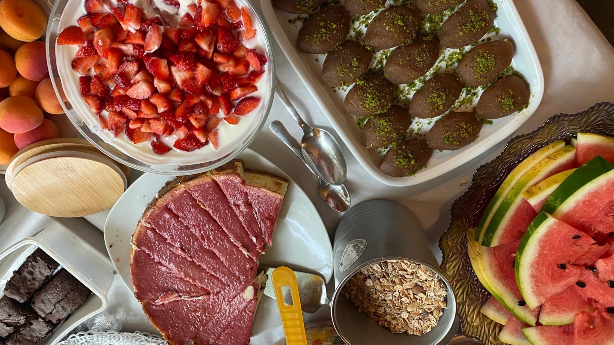 Buffet bei einem muslimischen Opferfest