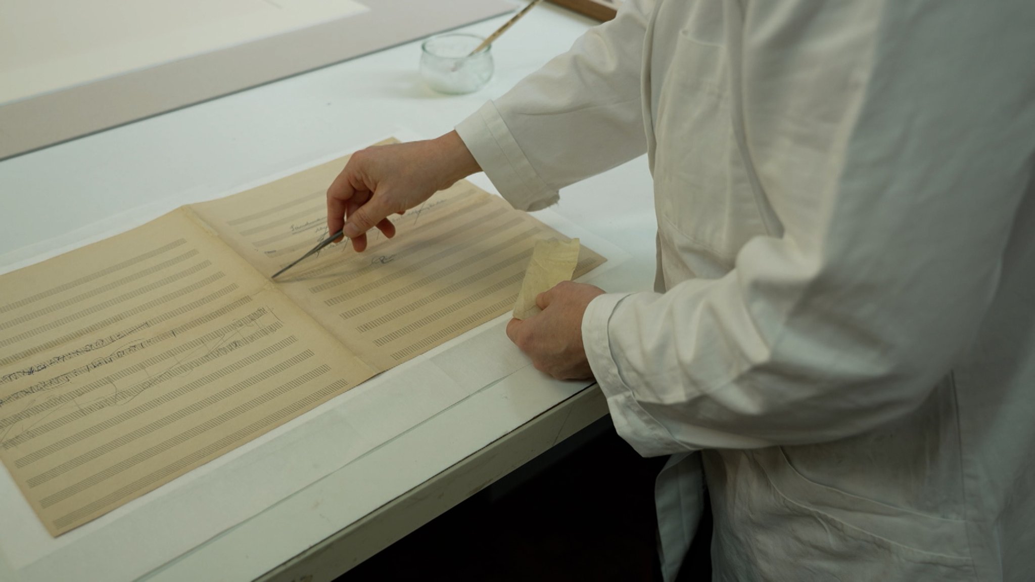 Noten bei der Restauration