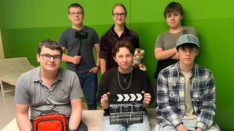 Gruppenbild der Schulsanitäter der Realschule Lindenberg. | Bild: BR/Katharina Reichart Gruppenbild der Schulsanitäter der Realschule Lindenberg.