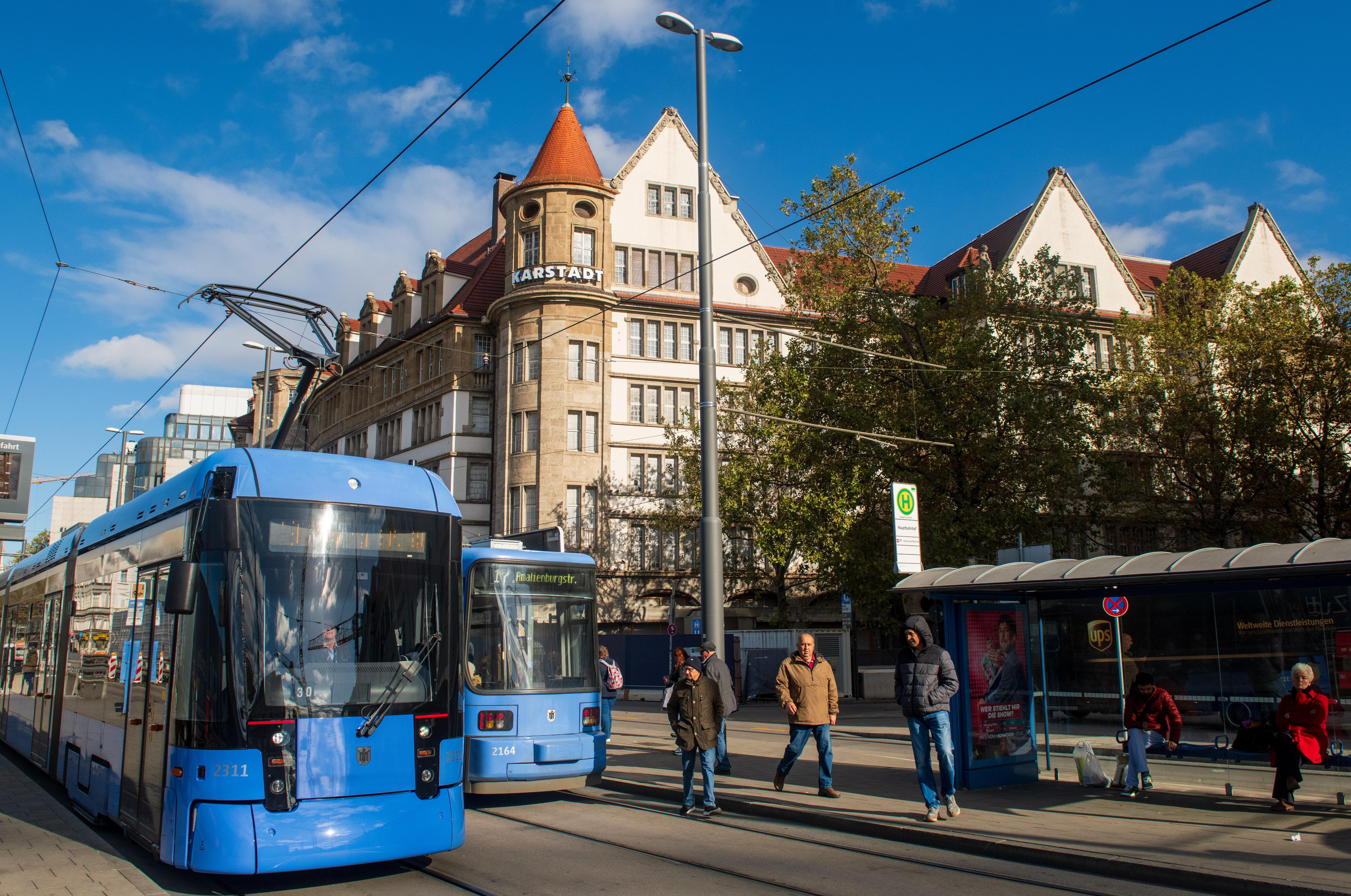 Trambahnen in München (Symbolbild)