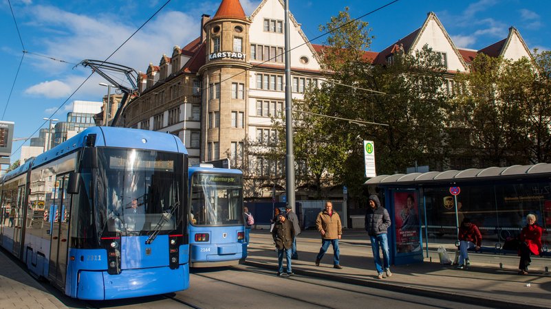 Trambahnen in München (Symbolbild) | Bild: pa/dpa/Stefan Puchner Trambahnen in München (Symbolbild)