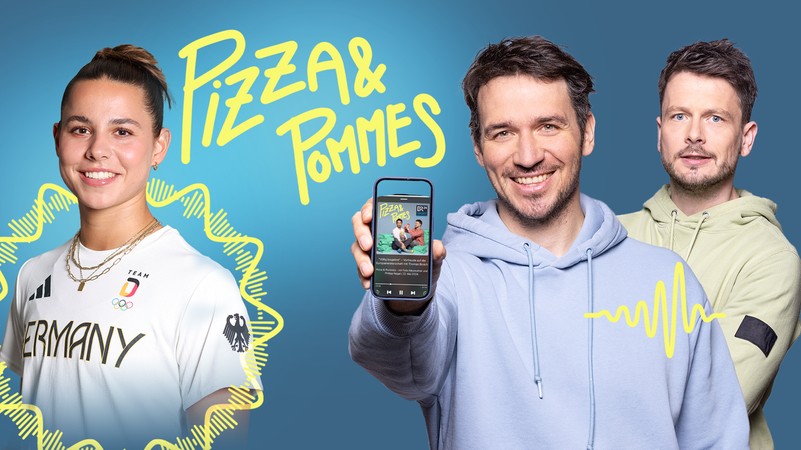 Lena Oberdorf zu Gast bei Pizza und Pommes | Bild: BR24Sport Lena Oberdorf zu Gast bei Pizza und Pommes