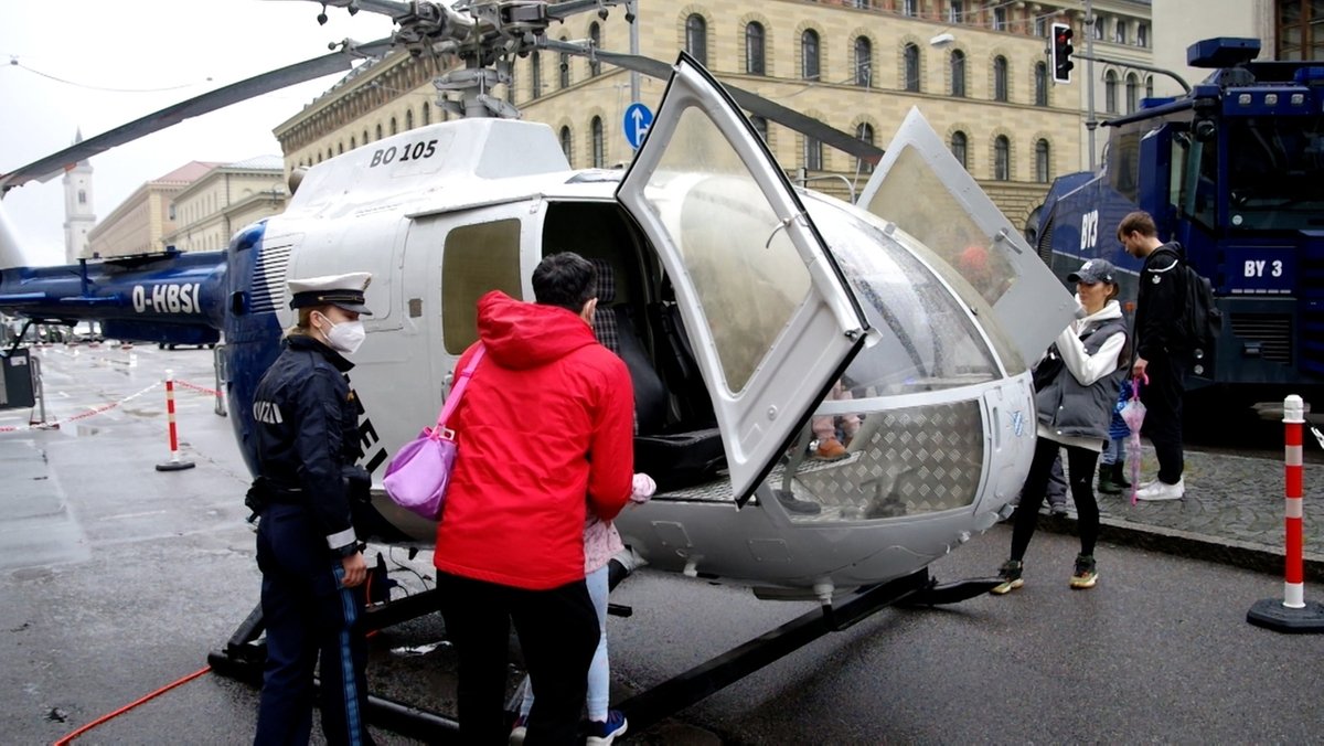 Hubschraubersimulator der Bayersichen Polizei