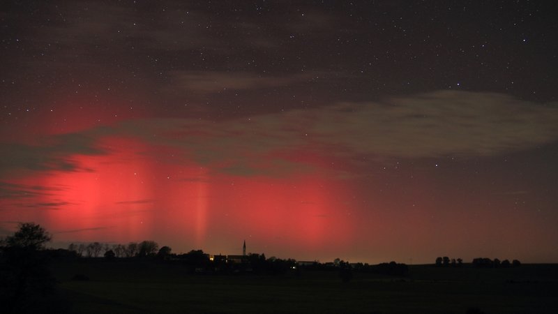 Polarlicht: Glonntal 24.10.2011 | Bild: Roman Breisch Polarlicht: Glonntal 24.10.2011