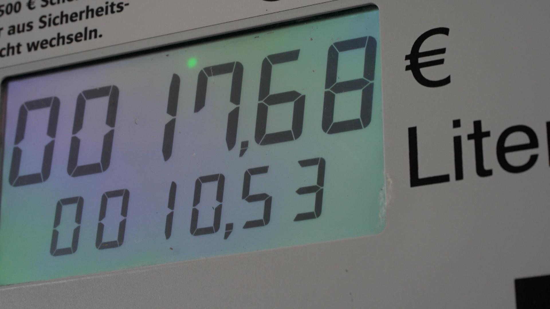 Preisanzeige an Zapfsäule