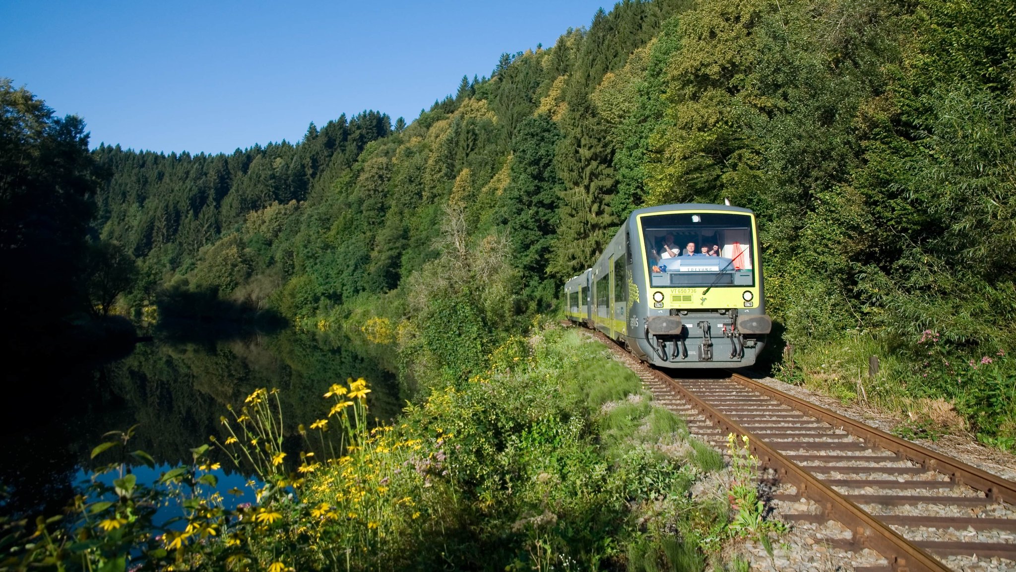 Die Ilztalbahn zwischen Fischhaus und Tiefenbach