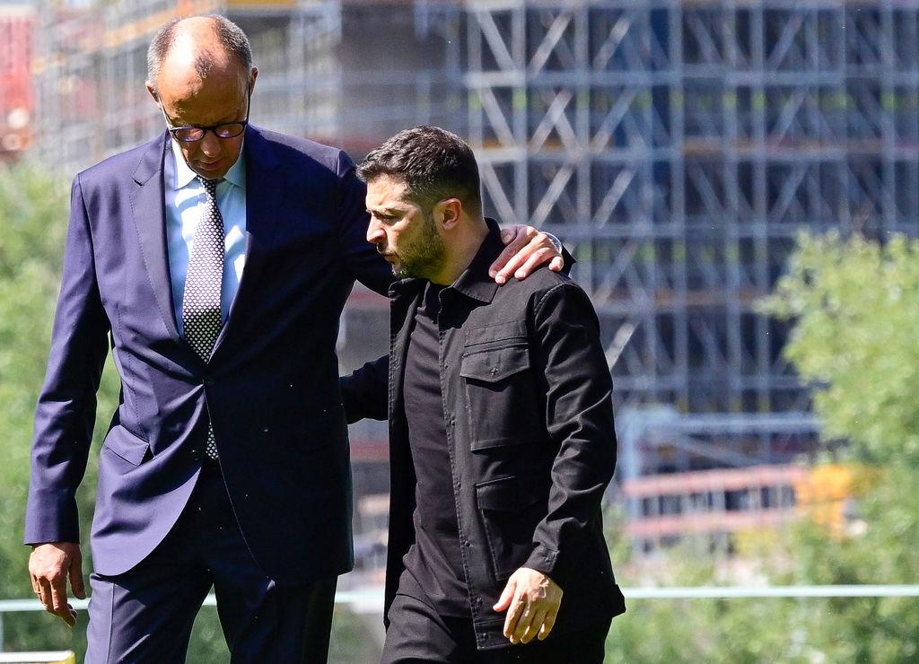 Friedrich Merz mit Wolodymyr Selenskyj. (Archivbild)