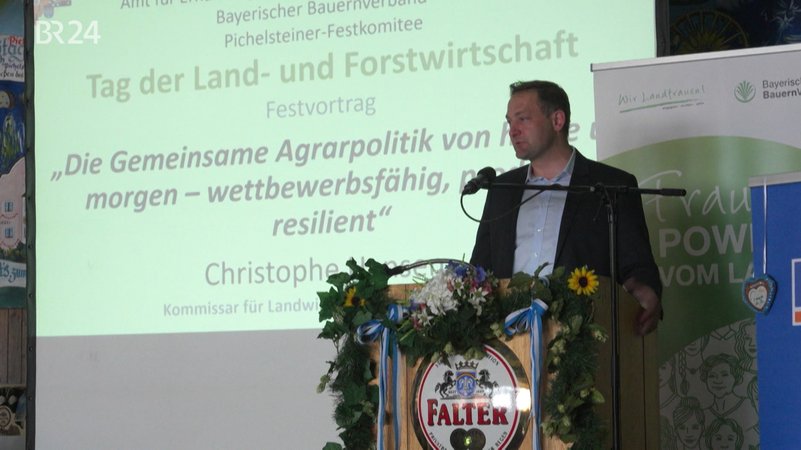 Rede von EU-Agrarkommissar | Bild: BR Rede von EU-Agrarkommissar