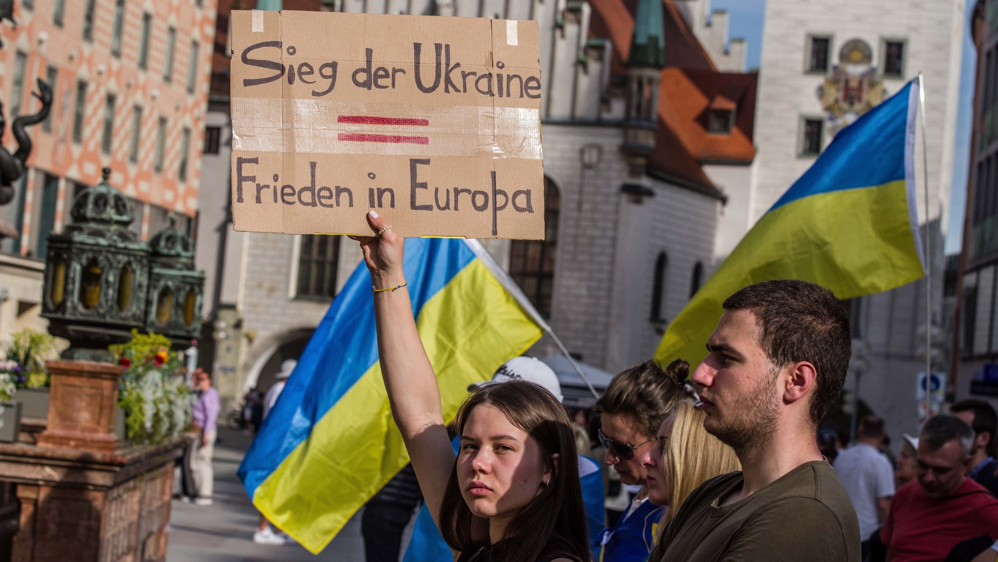 Demonstration gegen den Krieg in der Ukraine in München 