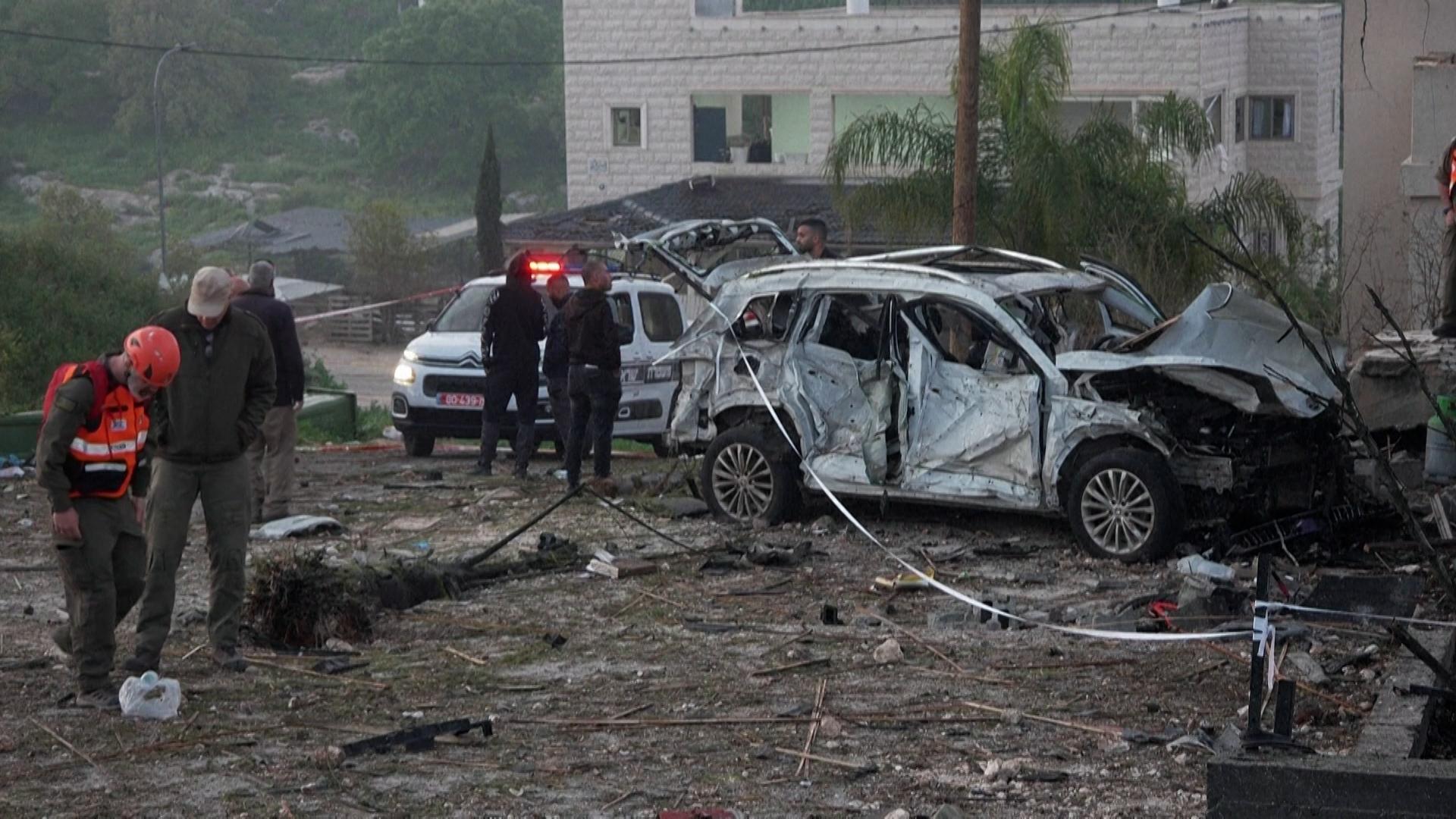 Bei einem iranischen Raketenangriff sind in der Nacht 58 Menschen in einem arabischen Ort in Nordisrael verletzt worden
