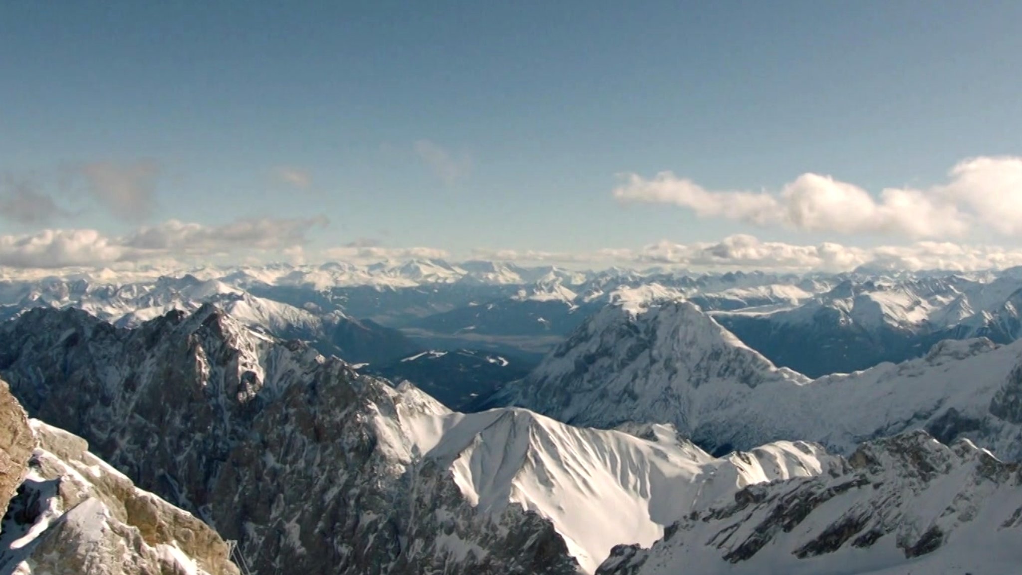 Blick über die Alpen