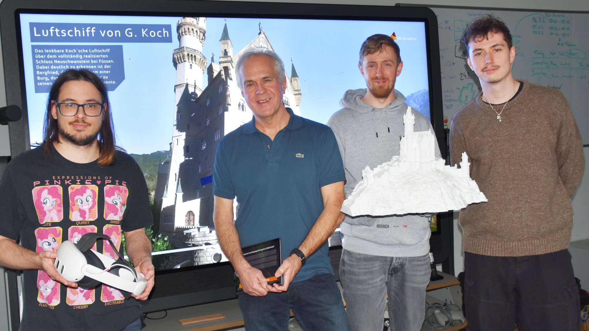 VR-Dynamix: v.l. Sebastian Franz, Jürgen Dudowits, Tobias Höche und Maximilian Kammerer