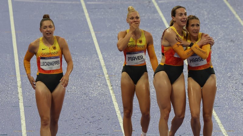 4x100m-Staffel Frauen | Bild: picture-alliance/dpa 4x100m-Staffel Frauen