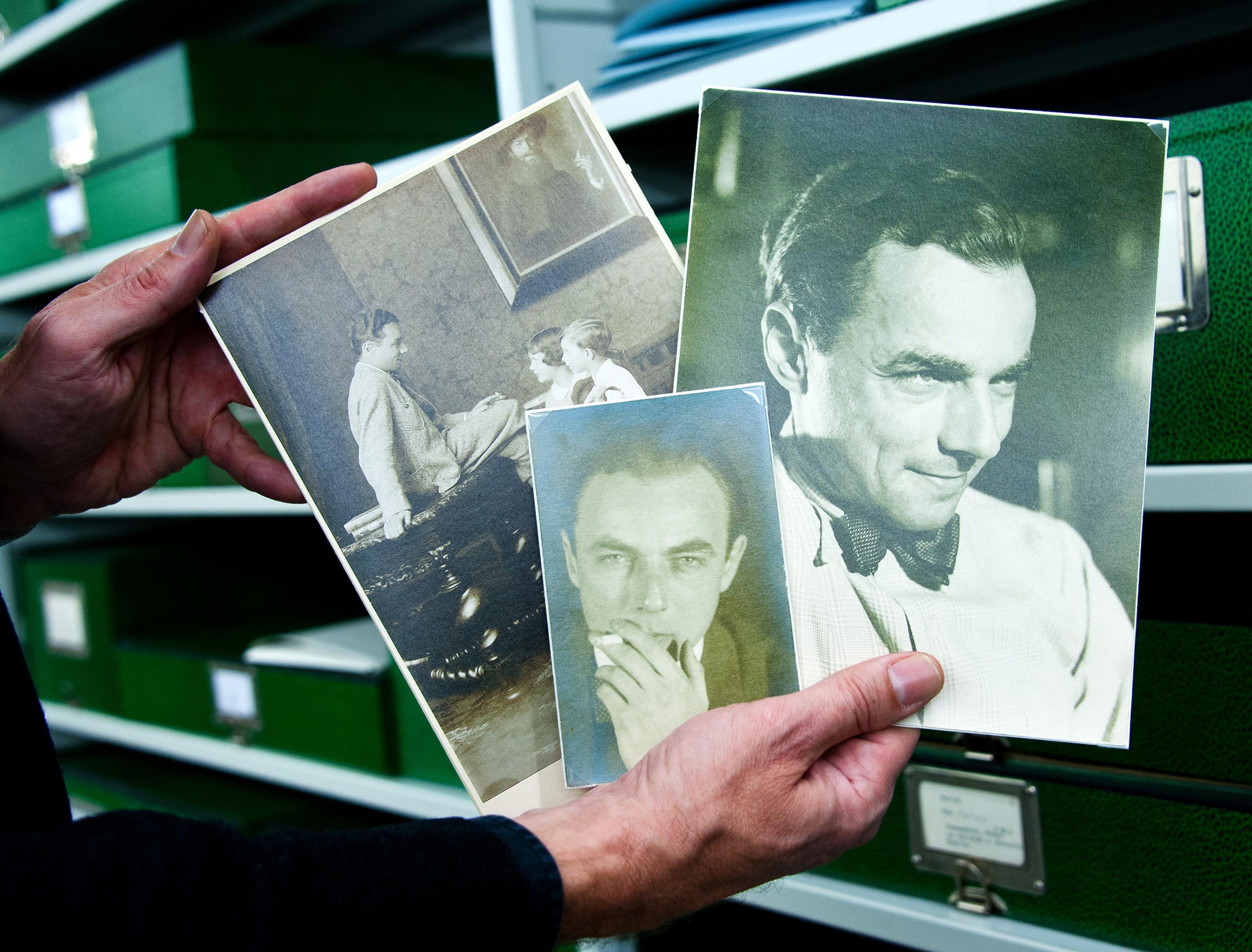 Ein Blick auf einige Porträtfotos Erich Kästners. Sie gehören zum Archivbestand des Deutschen Literaturarchivs Marbach.