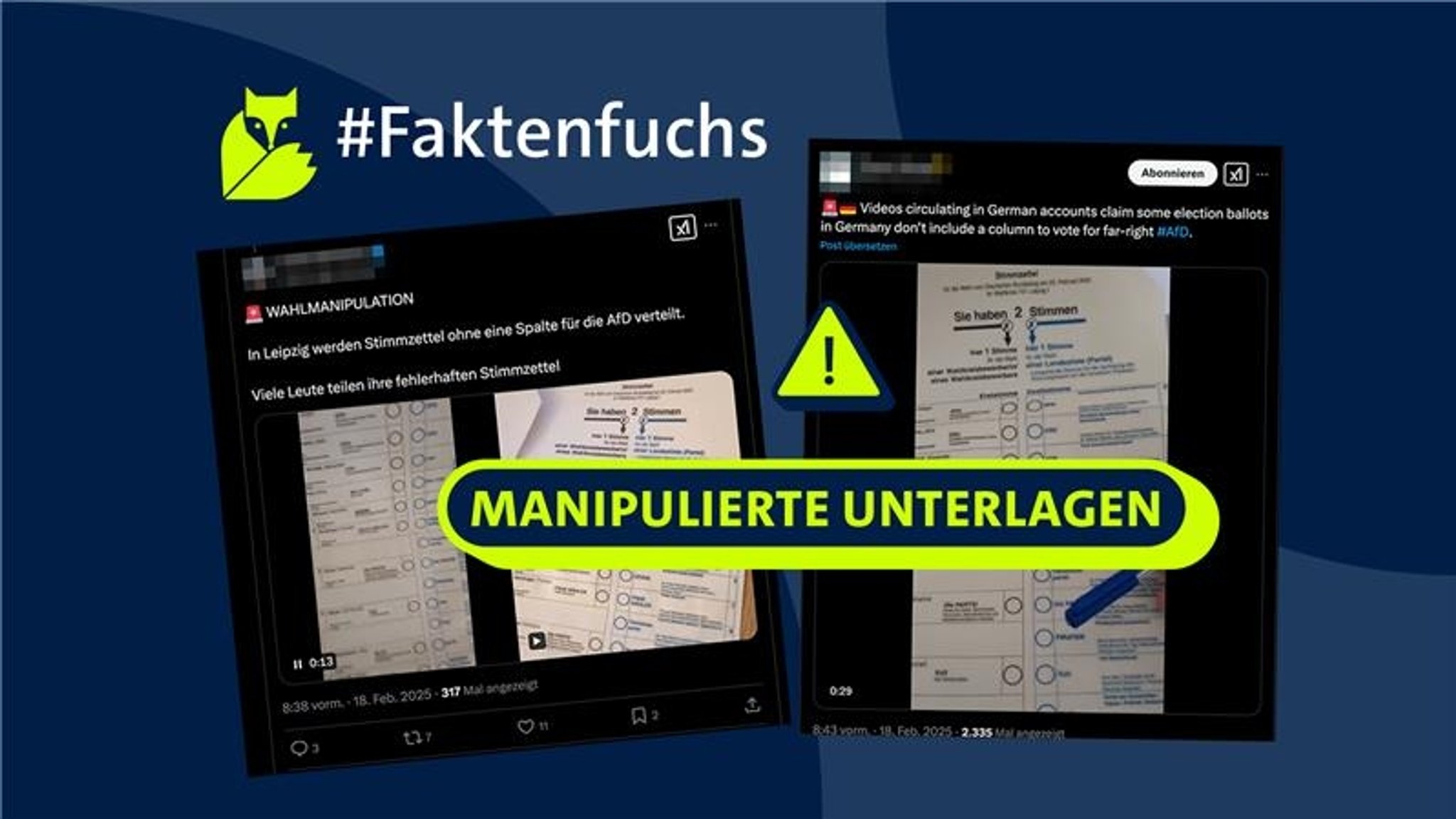 #Faktenfuchs: Videos mit gefälschten Stimmzetteln aus Leipzig 